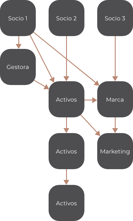 Company structure prior to the management of Nadal Beltran abogados